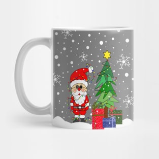 Merry Christmas Funny Santa Claus - Funny Santa Art Mug